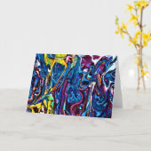 Abstracte kleurenstudie 150, kaart (Gele Bloem)