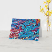 Abstracte kleurenstudie 152, kaart (Gele Bloem)