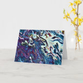 Abstracte kleurenstudie 153, kaart (Gele Bloem)