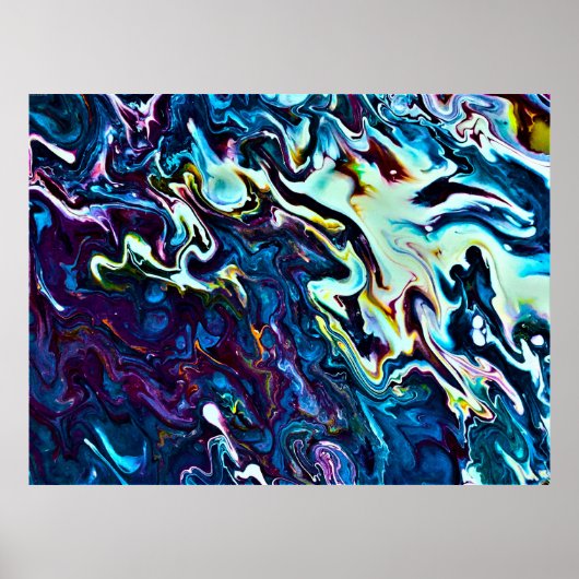 Abstracte kleurenstudie 153, poster (Voorkant)