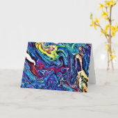 Abstracte kleurenstudie 154, kaart (Gele Bloem)