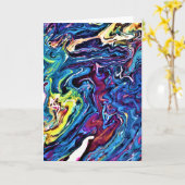 Abstracte kleurenstudie 154, kaart (Gele Bloem)