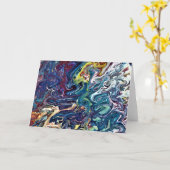 Abstracte kleurenstudie 155, kaart (Gele Bloem)