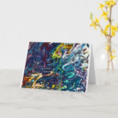 Abstracte kleurenstudie 155, Kaart (Gele Bloem)