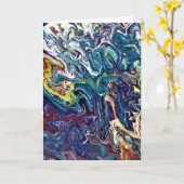 Abstracte kleurenstudie 155, kaart (Gele Bloem)