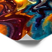 Abstracte kleurenstudie 155, poster (Hoek)