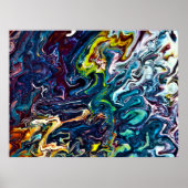 Abstracte kleurenstudie 155, poster (Voorkant)