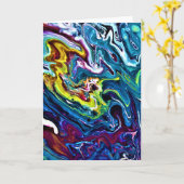 Abstracte kleurenstudie 156, kaart (Gele Bloem)