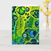 Abstracte kleurenstudie 160, kaart (Gele Bloem)