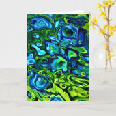 Abstracte kleurenstudie 162, kaart (Gele Bloem)