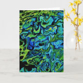 Abstracte kleurenstudie 163, kaart (Gele Bloem)