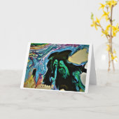 Abstracte kleurenstudie 166, kaart (Gele Bloem)