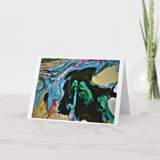Abstracte kleurenstudie 166, kaart (Voorkant)