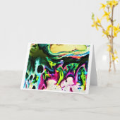 Abstracte kleurenstudie 167, kaart (Gele Bloem)