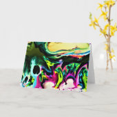 Abstracte kleurenstudie 167, kaart (Gele Bloem)