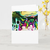 Abstracte kleurenstudie 167, kaart (Gele Bloem)