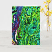 Abstracte kleurenstudie 168, kaart (Gele Bloem)