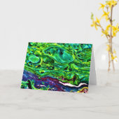 Abstracte kleurenstudie 168, kaart (Gele Bloem)