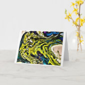 Abstracte kleurenstudie 16, Kaart (Gele Bloem)