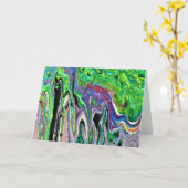 Abstracte kleurenstudie 172, kaart (Gele Bloem)