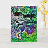 Abstracte kleurenstudie 173, kaart (Gele Bloem)