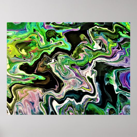 Abstracte kleurenstudie 178, poster (Voorkant)