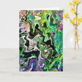 Abstracte kleurenstudie 179, kaart (Gele Bloem)