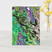 Abstracte kleurenstudie 182, kaart (Gele Bloem)