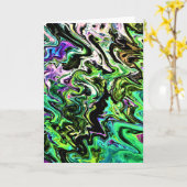 Abstracte kleurenstudie 183, kaart (Gele Bloem)