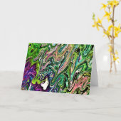 Abstracte kleurenstudie 184, kaart (Gele Bloem)