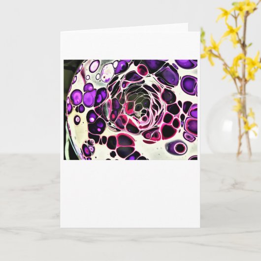 Abstracte kleurenstudie 187, Kaart (Gele Bloem)