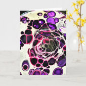 Abstracte kleurenstudie 187, kaart (Gele Bloem)
