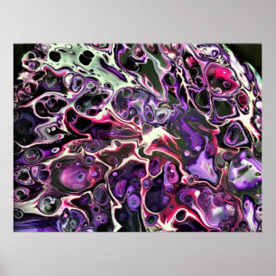 Abstracte kleurenstudie 189, poster
