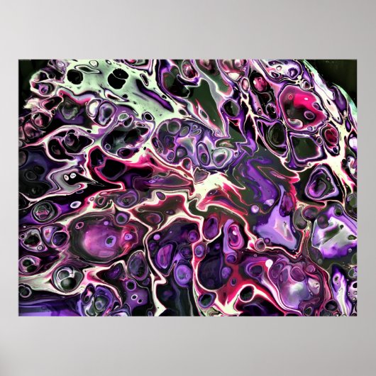 Abstracte kleurenstudie 189, poster (Voorkant)