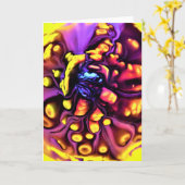 Abstracte kleurenstudie 190, kaart (Gele Bloem)