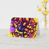 Abstracte kleurenstudie 190, kaart (Gele Bloem)