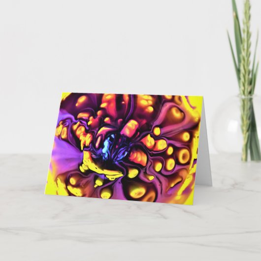 Abstracte kleurenstudie 190, kaart (Voorkant)