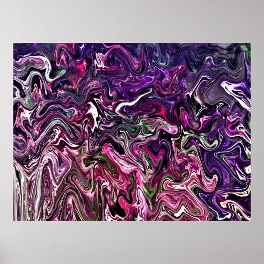 Abstracte kleurenstudie 191 poster (Voorkant)