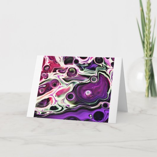 Abstracte kleurenstudie 196-kaart kaart (Voorkant)