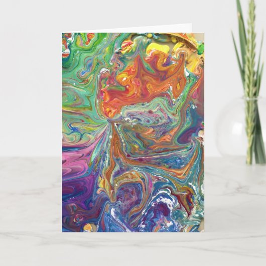 Abstracte kleurenstudie 1, kaart (Voorkant)