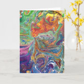 Abstracte kleurenstudie 1, kaart (Gele Bloem)