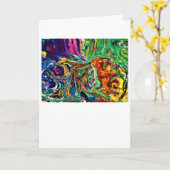 Abstracte kleurenstudie 1, Kaart (Gele Bloem)
