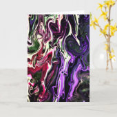 Abstracte kleurenstudie 203, kaart (Gele Bloem)