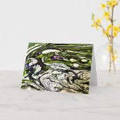 Abstracte kleurenstudie 20, kaart (Gele Bloem)