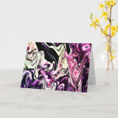 Abstracte kleurenstudie 213, kaart (Gele Bloem)