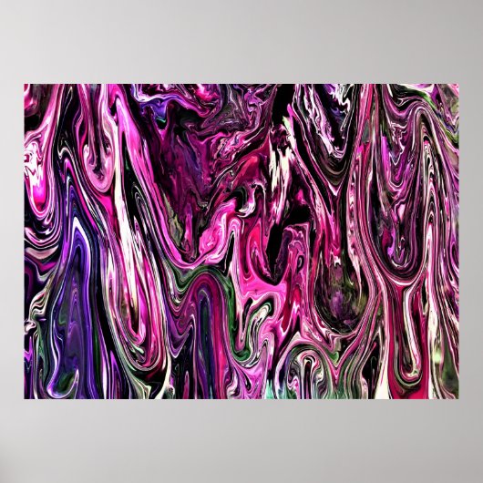 Abstracte kleurenstudie 214, poster (Voorkant)