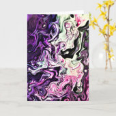 Abstracte kleurenstudie 218, kaart (Gele Bloem)