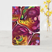 Abstracte kleurenstudie 219, kaart (Gele Bloem)