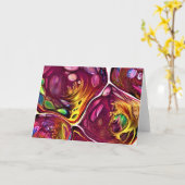 Abstracte kleurenstudie 219, kaart (Gele Bloem)