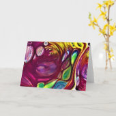 Abstracte kleurenstudie 220, kaart (Gele Bloem)